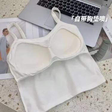 Crop Top Women Sexy Sleeveless Tops Fashion Female Underwear Lady's Camisole Girl Basic T-shirt Vest Lingerie Bras Tube Tops New 3