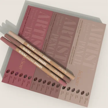 Face Secret Artist Shape Sculpt Lip Liner Pencil Set, Weightless Precise Liner with Super Soft Blendable Texture Matte Soft 4