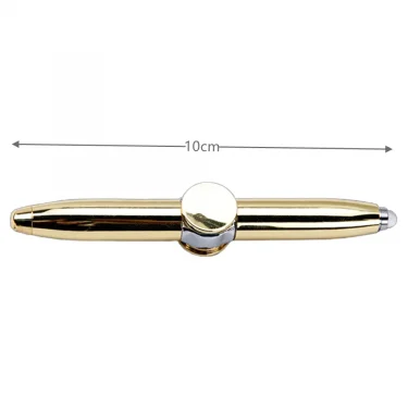 Multifunctional Decompression Finger Rotate Luminous Gyro Pens Toy Fidgets Spinner LED Light Ballpoint Pen Metal Gyro Pen Gift 6