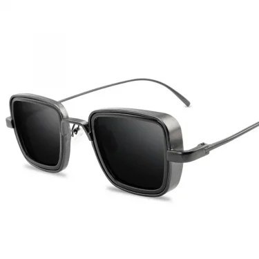 Stylish Retro Brand Shades Men Women Sun Glasses UV400 Square Vintage Metal Steampunk Sunglasses 3