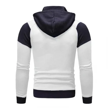 Men Hooded Fleece Zip Hoodie Men Thick Solid Color Sweatshirt Mens Casual Hoodies Sportswear Hooded Sweatshirts 6