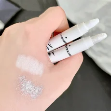 1pc Shimmering Highlight Stick, Glitter White Eyeshadow Pencil for Bright Eyes, Dazzling Effect Makeup Highlighter Pencil 5