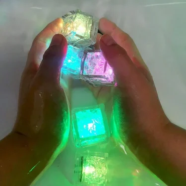 12PCS Baby Bath Bathtub LED Light Up Toys Colorful Waterproof Glowing Bath Toys for Boys Girls Infant Birthday Xmas Gift 4