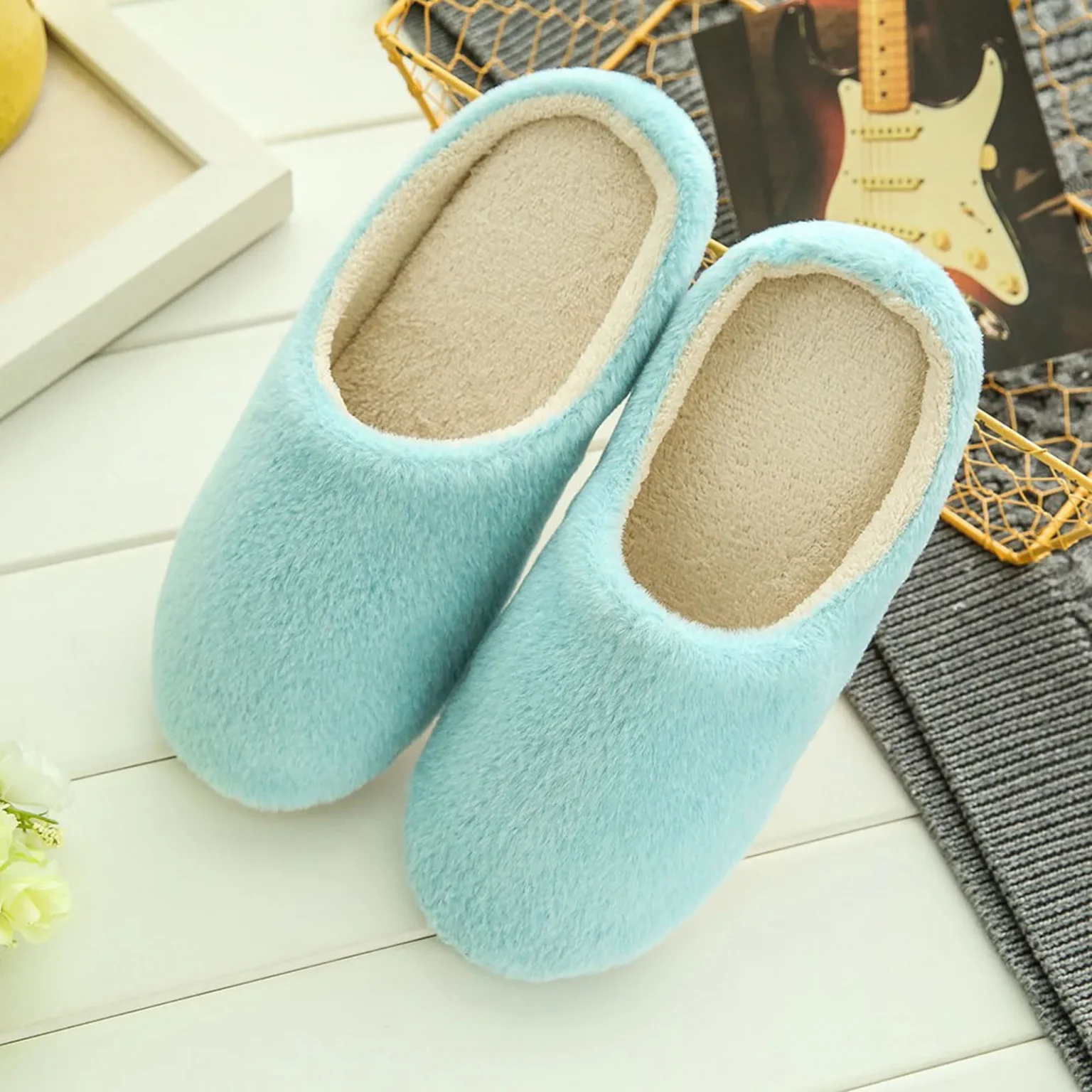 Unisex House Slippers Slip-On Anti-Skid Flower Indoor Casual Shoes Snow Slipper Hot products popular choice Showing Charm 2