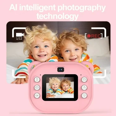 Children Digital Camera Instant Print for Kids Thermal Print Camera Instant Photo Printing Camera Video Toys+32G Memory Card 4
