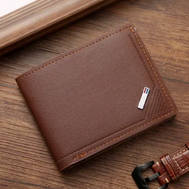 Men Inserts Foldable Wallets Picture Coin Slim Purses Business Money Credit ID Cards Holders Vintage Protection Capacity Bags 3