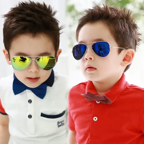 Retro Kids Sunglasses UV400 Brand Designer New Trend Children Sun Glasses Luxury Shades Baby Boys Girls Eyewear Gafas De Sol 6