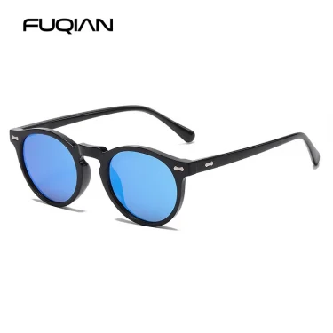 Retro Round Sunglasses Men Women Fashion Small Polarized Sun Glasses For Male Female Literary Vintage Shades Driving Eyeglasses 4