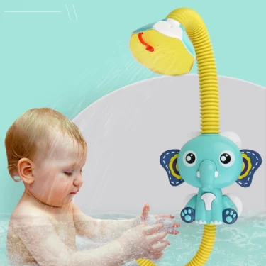 New Bath Toys Baby Water Game Elephant Model Faucet Shower Electric Water Spray Toy Swimming Bathroom Baby Toys For Kids Gifts 2