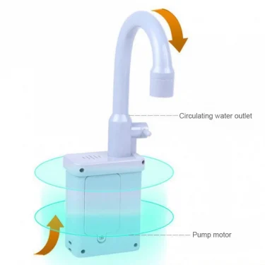 Rotatable Kitchen Faucet Replacement Toy Simulation Plastic Kitchen Sink Toys Faucet With Running Water Faucet Toy 5
