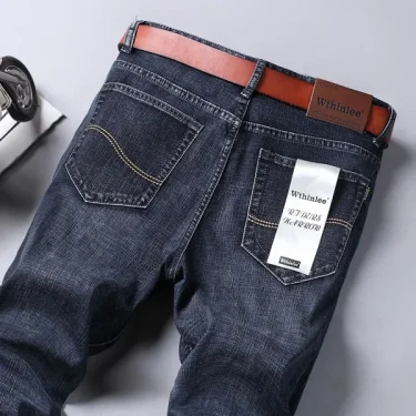 New Jeans Men Classical Jean High Quality Straight Leg Male Casual Pants Plus Size 30-40 Cotton Denim Trousers Ropa Hombre 3