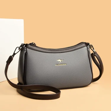 High Quality PU Leather Women Shoulder Crossbody Bag Female Fashion Simple Handbag Designer Ladies Messenger Phone Handbag Purse 1