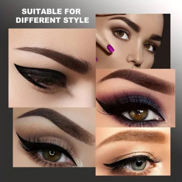 Waterproof Eyebrow Pen, Microblading Eyebrow Pencil With 4 Split Head, Natural Looking Brows Makeup ( 5 Colors) 5