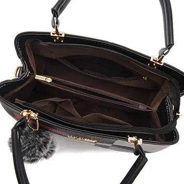 Elegant Designer Handbags Women Bags Messenger PU Leather Crossbody Bags Hairball tassen Girls Shoulder Bag Top-hand Tote Bag 4