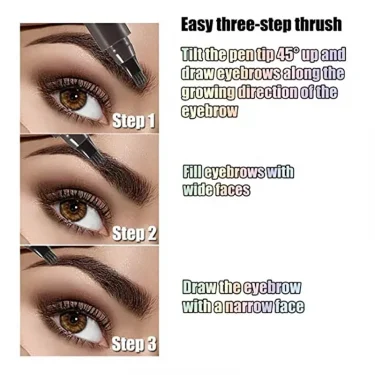 5 Colors Microblading Eyebrow Pen Waterproof Liquid Eyebrow Pencil Long Lasting Eyebrow Pen 4 oints eyebrow pen Cosmetics 5