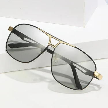 Trendy Square Polarized Photochromic Sunglasses Luxury Women Men Pilot Shades Sun Glasses Outdoor Anti-UV Driving Oculos De Sol 2