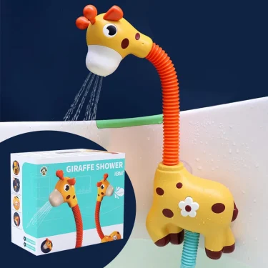 Deer Sprinkler Shower, Giraffe Scalable 360 degree Rotating Children's Shower, Shower, and Water Playing Toy 1