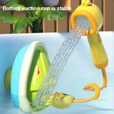 Cute Duck Electric Water Spray Bathroom Bathing Toys Baby Bath Toys Kids Bath And Shower Bathtubs Interactive Boy girl Gifts 2