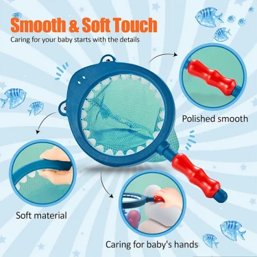 Children Bath Toys Indoor And Outdoor Swimming Pool Beach Parent-child Interactive Catch Fish Game Toys Water Floating Fish Toys 6