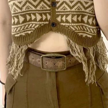 Pattern Print Retro Y2K Belts For Women Luxury Designer Brand Buckle Pin Waist Belt Female Pu Leather Hip Hop Fashion Waistband 6