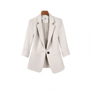 Women Summer New Casual Blazers Jacket Two Piece Suit Korean Elegant Slim Suit Pants Matching Set Female Professional Wear 5