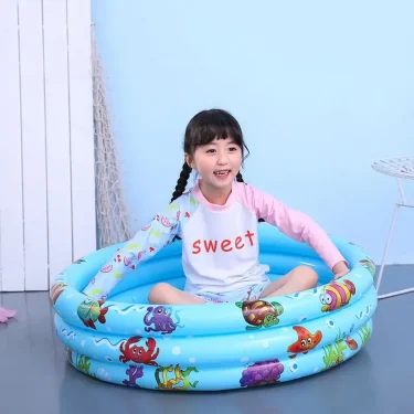Inflatable Swimming Pool for Infant Baby Child Wash Swimming Pool Kids Shower Tubs Round Safety Swim Pool 5