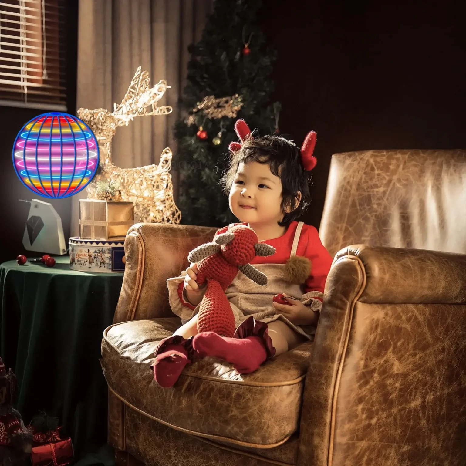 Flying Ball Boomerang Drone Flyorb Magic With LED Lights Gift Hover Ball Fly Nova Orb Flying Spinner Fidget Children Family Toys 4