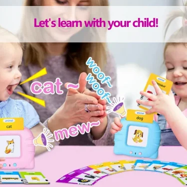 Early Education Flash Card Learning Toys Talking Flashcards for Kids Preschool English Electronic Audio Book Machine Gift 4