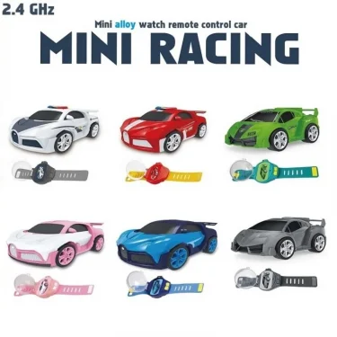 2.4G Children's Mini Watch Remote Control Car Toy Novelty RC Car Toy Cartoon Portable USB Charging Watch Car Kid Birthday Gift 5