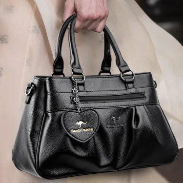 Women's Crossbody Bag Soft Leather Handbag for Women Quality Shoulder Bag Luxury Ladies Large Capacity Casual Tote Sac A Main 1