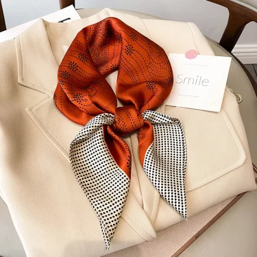 70*70 Scarf Women Silk Satin Scarf for Women Neckerchief luxury Scarf Foulard Women Bandana Silk Scarves Laven Official Store 1
