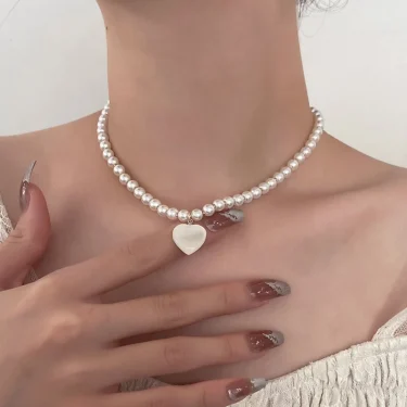 Classic Gothic Tattoo Red Velvet Choker Necklace Red Heart Pendant Necklaces For Women Fashion Jewelry Valentine's Gift N0352 5