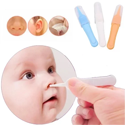 Baby Dig Booger Clip Infants Ear Nose Navel Clean Tools Kids Safety Tweezers Cleaning Forceps Toddler Nasal Cavity Care Supplies 1