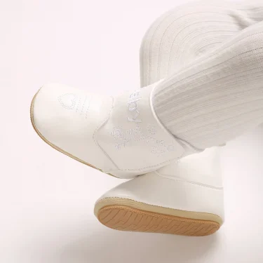 Winter White Snow Boots For Newborn Baby Boots Keep Warm Plush Inside Anti-slip Baby Infant Toddler Cute Soft Bottom Shoes 6