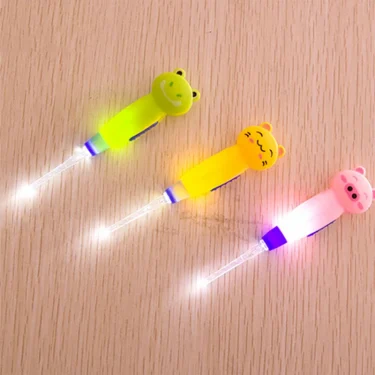 Kids Earpick LED Flashlight Baby Ear Cleaner Wax Removal Tweezer Luminous Cartoon Ear Pick Cleaning Infant Ear Care Tools 3