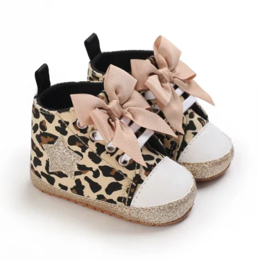 0-1 year old baby shoes Girls fashion leopard print casual sneakers sandals comfortable toddler shoes 3