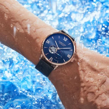 High-end Automatic Mechanical Watch Men's Luxury Brand Fashion Design Casual Male Wristwatch Mesh Waterproof Clock 2025 NEW 6