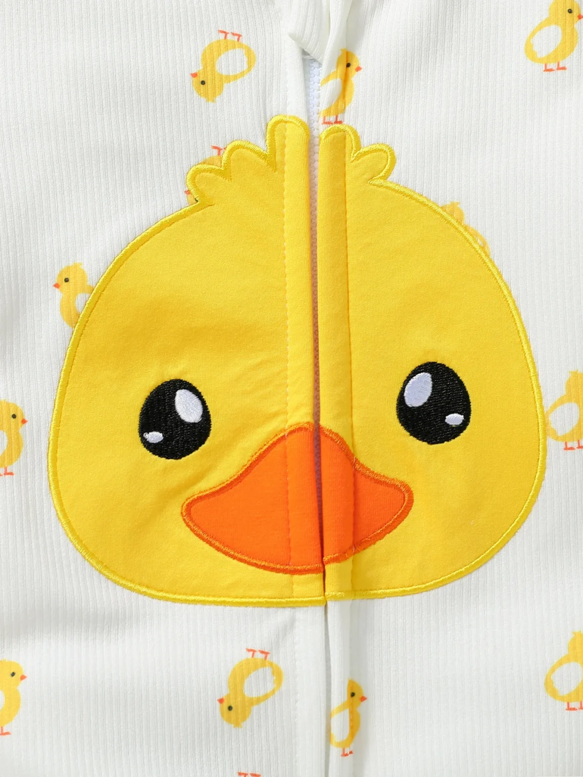 Baby Boys/girls Cute Long Sleeve Zipper Jumpsuit Duck Hat 2 Pieces For Fall/Winter 1-2Y Casual Daily Wear Clothes 4