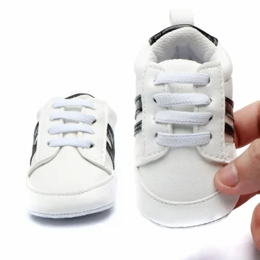 Baby Sneakers Classical Sport Soft Sole PU Leather Shoes Streaks Multi-Color First Walker Newbor Baby Boy Girl Shoes 1