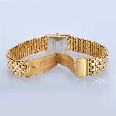 BERNY Gold Watch for Women Square Ladies Quartz Wristwatches Stainless Steel Women Small Gold Watch Luxury Casual Fashion Watch 6