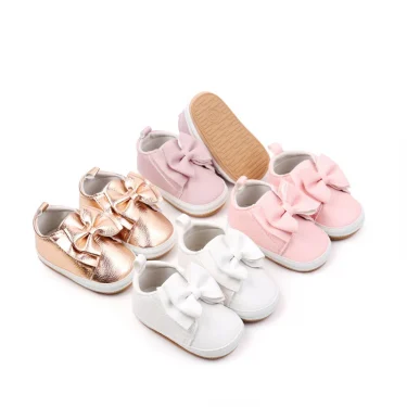 Baby Girl Shoes High Quality Soft PU for 0-9-18 Months Toddler Prewalking Outdoor Beautiful Cute Butterfly Bowknot 2024 BXC4143 6