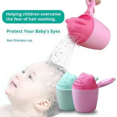 （2 colors）Protect Your Baby Eyes with This Shampoo Rinse Cup Multifunctional Bathing Supplies Shower Tools for Kids 1