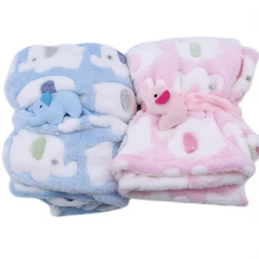 Baby Blanket & Swaddling Newborn Thermal Soft Fleece Blanket Flannel Quilt Infant Bedding Swaddle Wrap Winter Solid Bedding Set 1