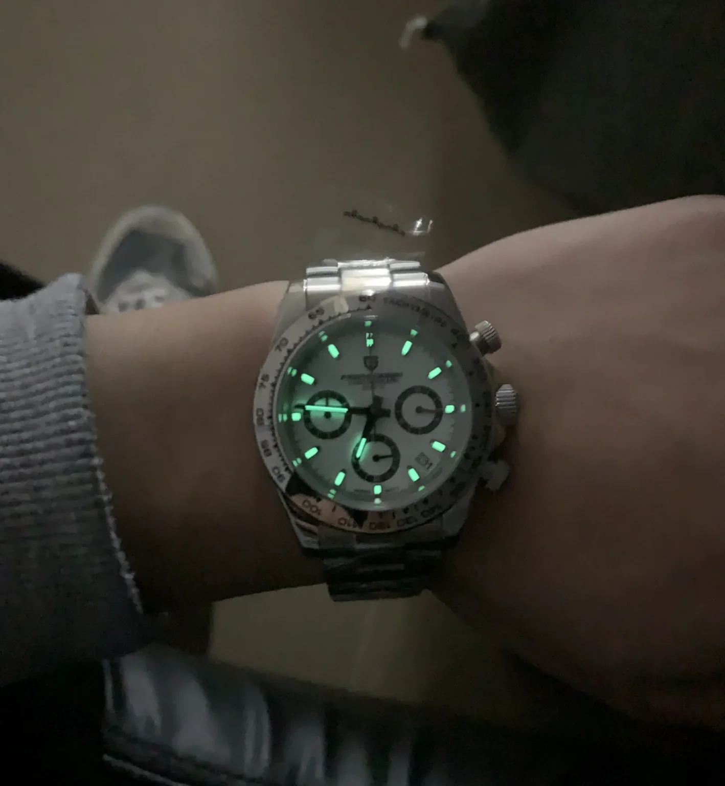 PAGANI DESIGN 2024 New Men's Sports Quartz Watch Stainless Steel Sapphire 100m WaterResistant Precision Chronograph Reloj Hombre 3