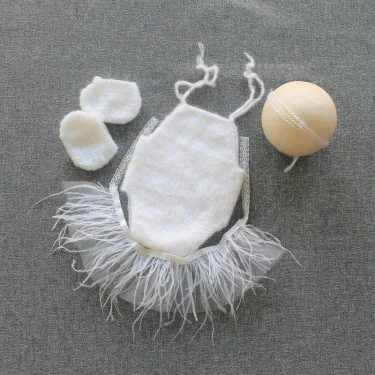 Crochet Clothes Baby Photography Props Accessories Girl Costume New Born Shooting Maternity Outfit Newborn Essentials 0 Months 6