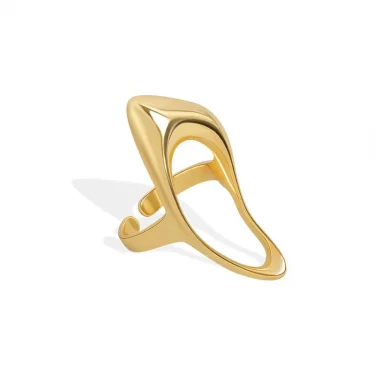 Irregular Metal Adjustable Ring European And American Style Personalized Fashion Ring Ladies Girls Travel Wedding Accessories 6