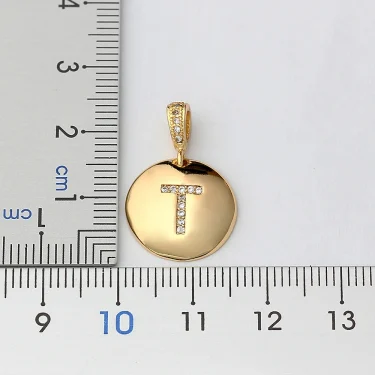 Nidin Top Quality Women Girls Initial Letter Necklace 26 A-Z Charm Neck Pendants Copper CZ Jewelry Personal Gifts Wholesale 2