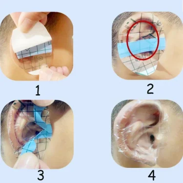 20/100pcs Shampoo Ear Protection Stickers Bathing Swimming Earmuffs Water Children Shampoo Ear Water Prevention Baby Care 4