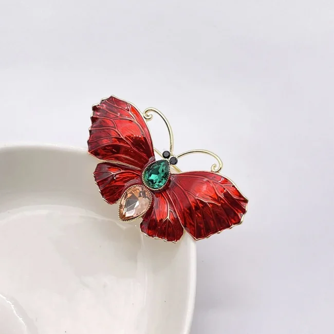 New Cute Vivid Flying Bird Brooch Ladies Animal Hummingbird Phoenix Pigeon Crane Flamingo Pin Buckle Party Leisure 6