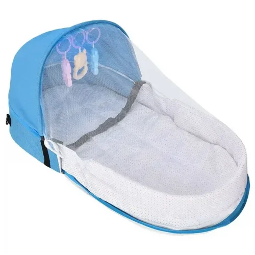 Portable Baby Bed Newborn Baby Isolation Bionic Travel Crib Convenient Folding Anti-stress Crib Middle Bed Baby Bassinet 1